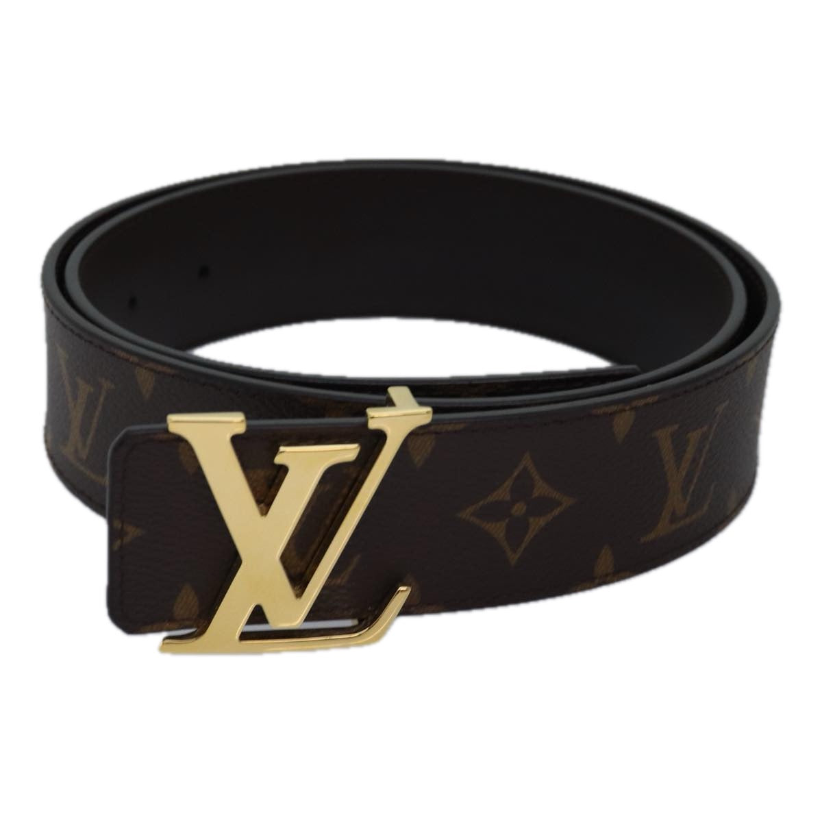 LOUIS VUITTON Monogram Ceinture Initial Belt 80/32 38.2"" M0323 LV Auth 78636A