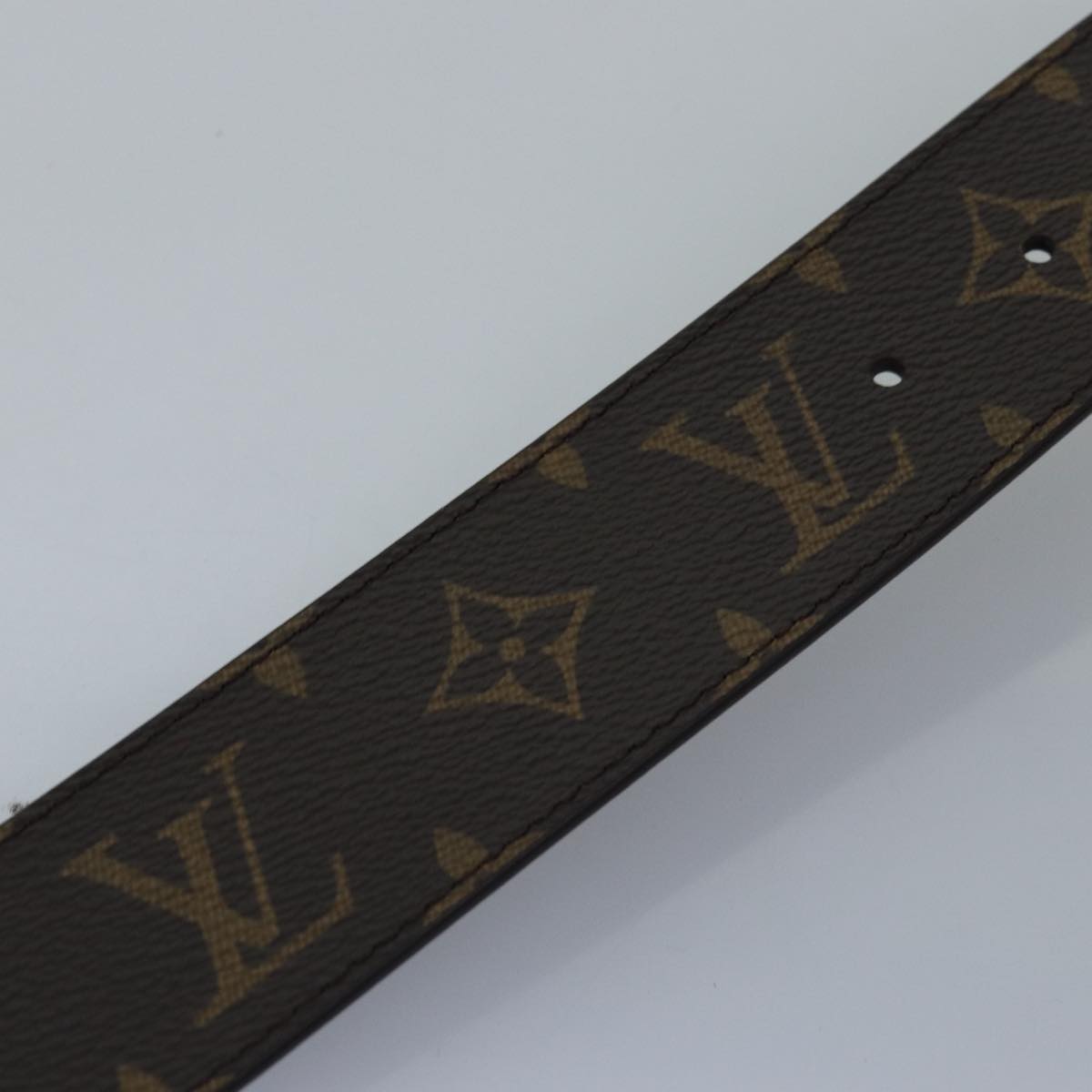 LOUIS VUITTON Monogram Ceinture Initial Belt 80/32 38.2"" M0323 LV Auth 78636A