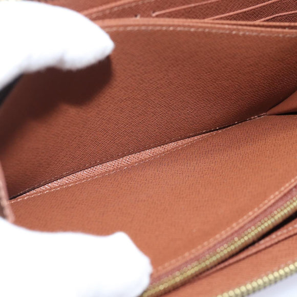 LOUIS VUITTON Monogram Zippy Wallet Long Wallet M42616 LV Auth 78637AM