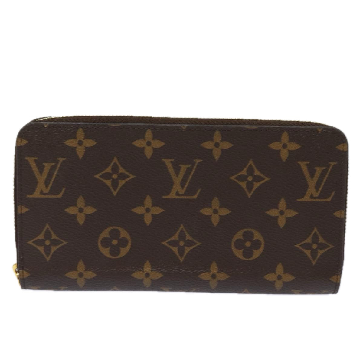 LOUIS VUITTON Monogram Zippy Wallet Long Wallet M42616 LV Auth 78637A