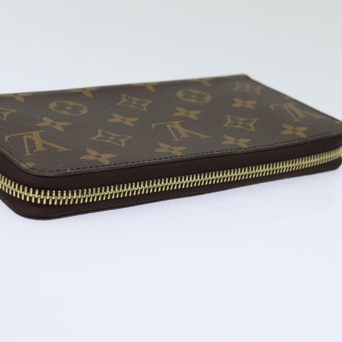 LOUIS VUITTON Monogram Zippy Wallet Long Wallet M42616 LV Auth 78637A