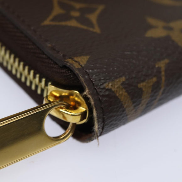 LOUIS VUITTON Monogram Zippy Wallet Long Wallet M42616 LV Auth 78637AM