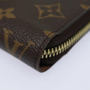 LOUIS VUITTON Monogram Zippy Wallet Long Wallet M42616 LV Auth 78637A-14