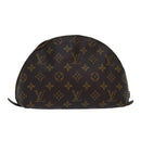 LOUIS VUITTON Monogram Trousse Demi Ronde Cosmetic Pouch M47520 LV Auth 78651-1