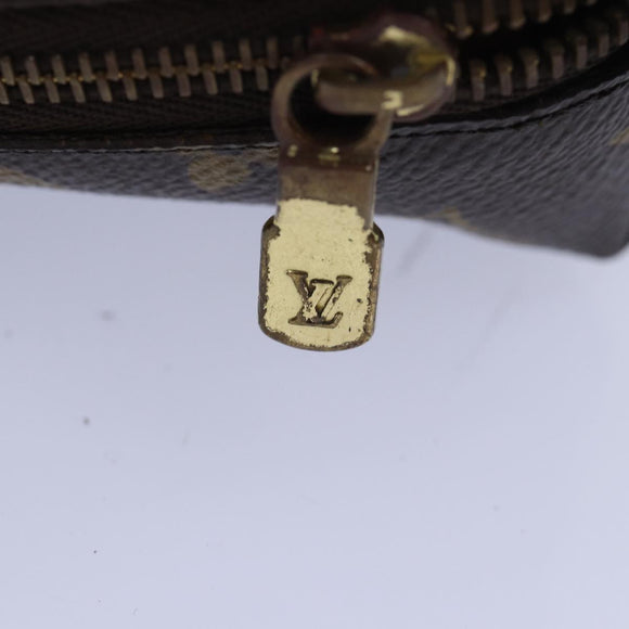 LOUIS VUITTON Monogram Trousse Demi Ronde Cosmetische Etui M47520 LV Auth 78651