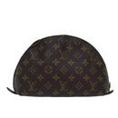 LOUIS VUITTON Monogram Trousse Demi Ronde Cosmetic Pouch M47520 LV Auth 78651-13