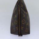 LOUIS VUITTON Monogram Trousse Demi Ronde Cosmetische Etui M47520 LV Auth 78651-3