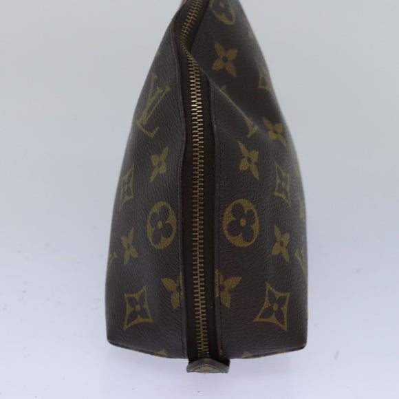LOUIS VUITTON Monogram Trousse Demi Ronde Cosmetische Etui M47520 LV Auth 78651