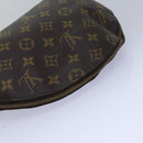 LOUIS VUITTON Monogram Trousse Demi Ronde Cosmetic Pouch M47520 LV Auth 78651-5