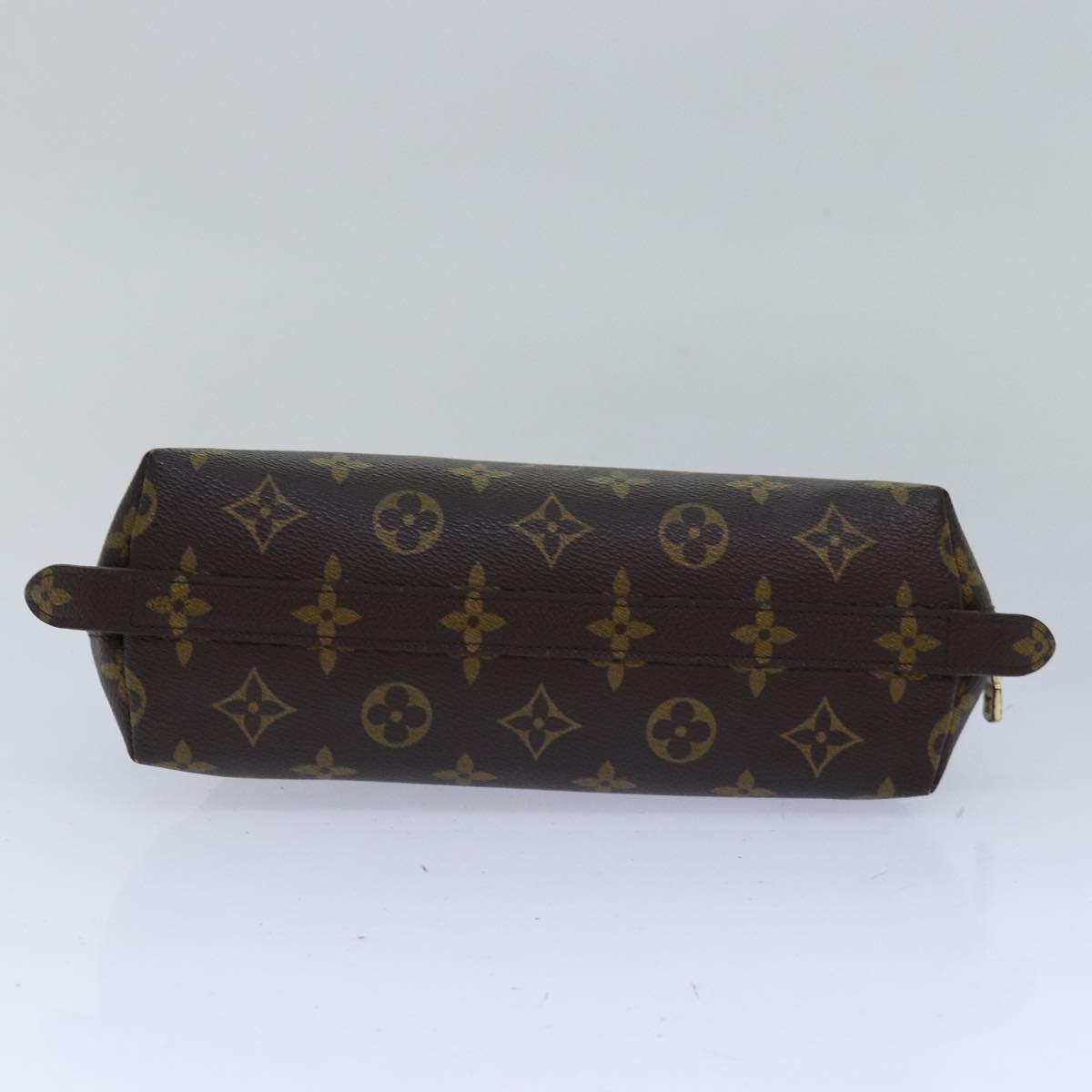 LOUIS VUITTON Monogram Trousse Demi Ronde Cosmetic Pouch M47520 LV Auth 78651