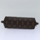 LOUIS VUITTON Monogram Trousse Demi Ronde Cosmetische Etui M47520 LV Auth 78651-6