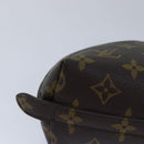LOUIS VUITTON Monogram Trousse Demi Ronde Cosmetische Etui M47520 LV Auth 78651-7