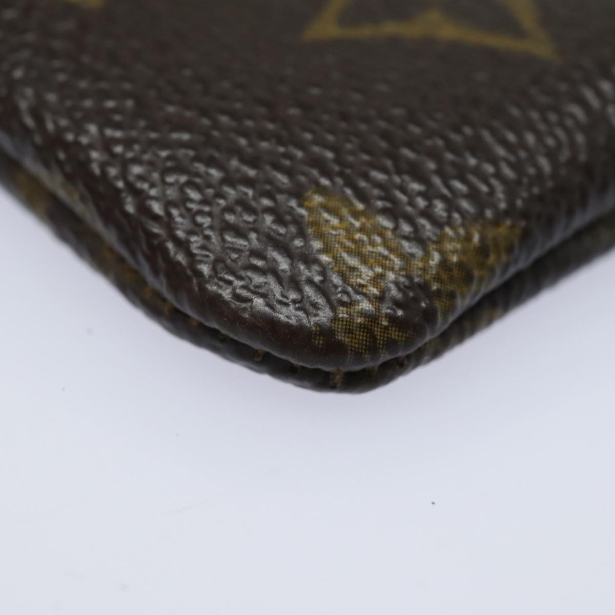 LOUIS VUITTON Monogram Pochette Cles Coin Purse M62650 LV Auth 78656