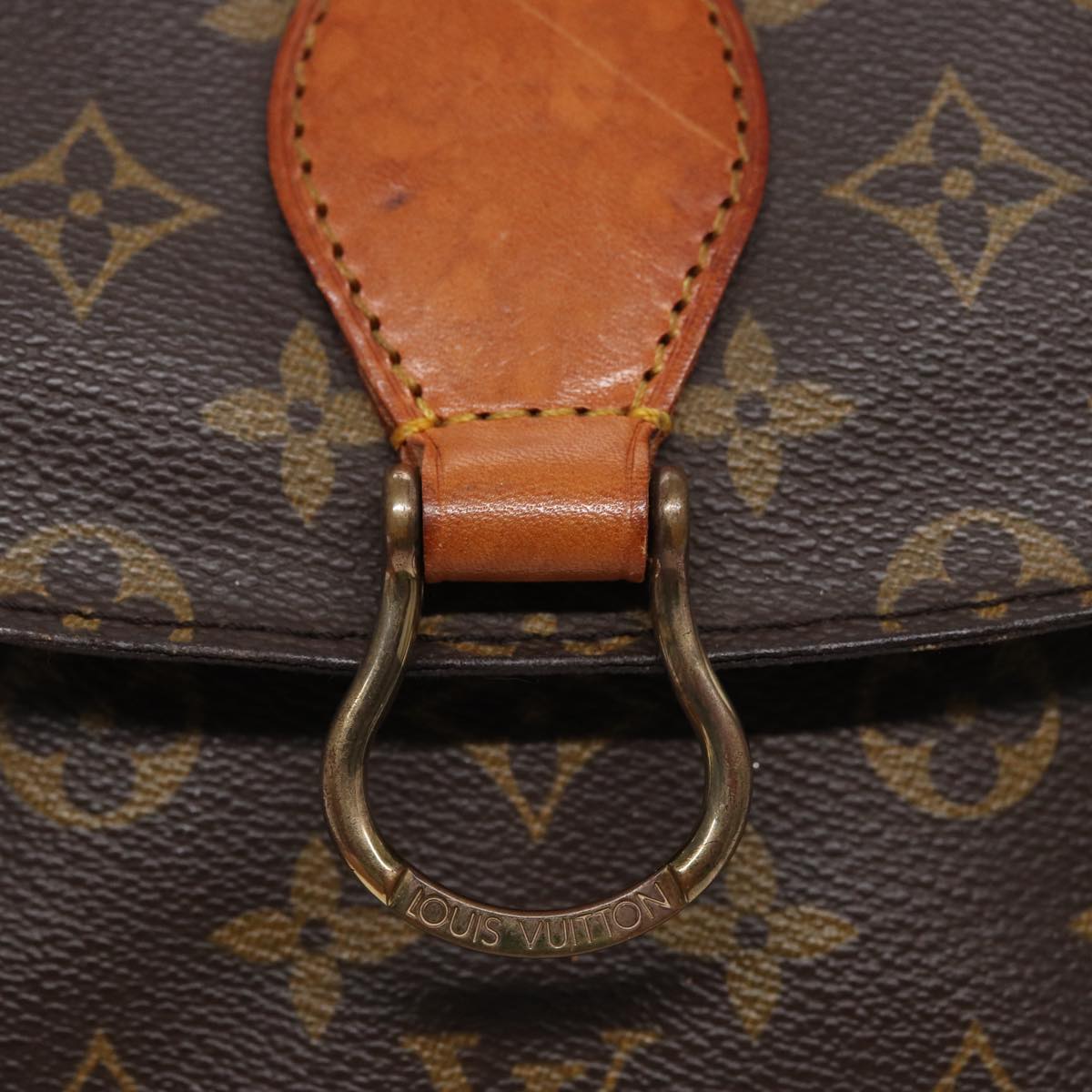 LOUIS VUITTON Monogram Saint Cloud GM Shoulder Bag M51242 LV Auth 78667