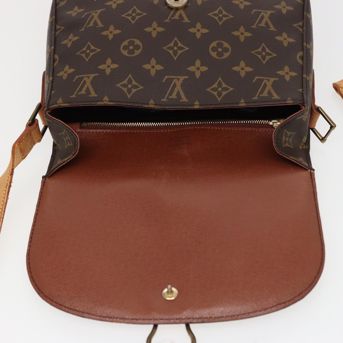 LOUIS VUITTON Monogram Saint Cloud GM Shoulder Bag M51242 LV Auth 78667