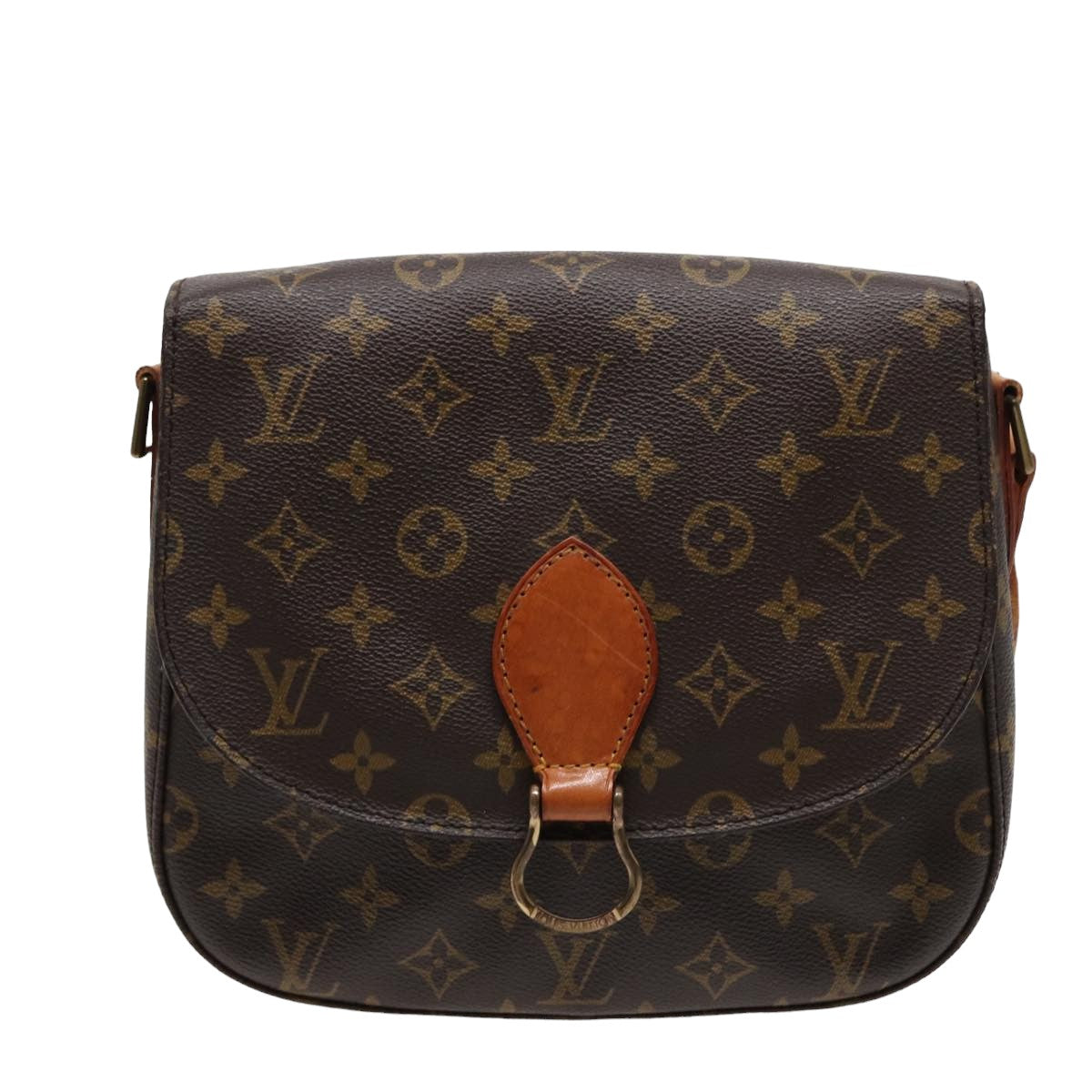 LOUIS VUITTON Monogram Saint Cloud GM Shoulder Bag M51242 LV Auth 78667