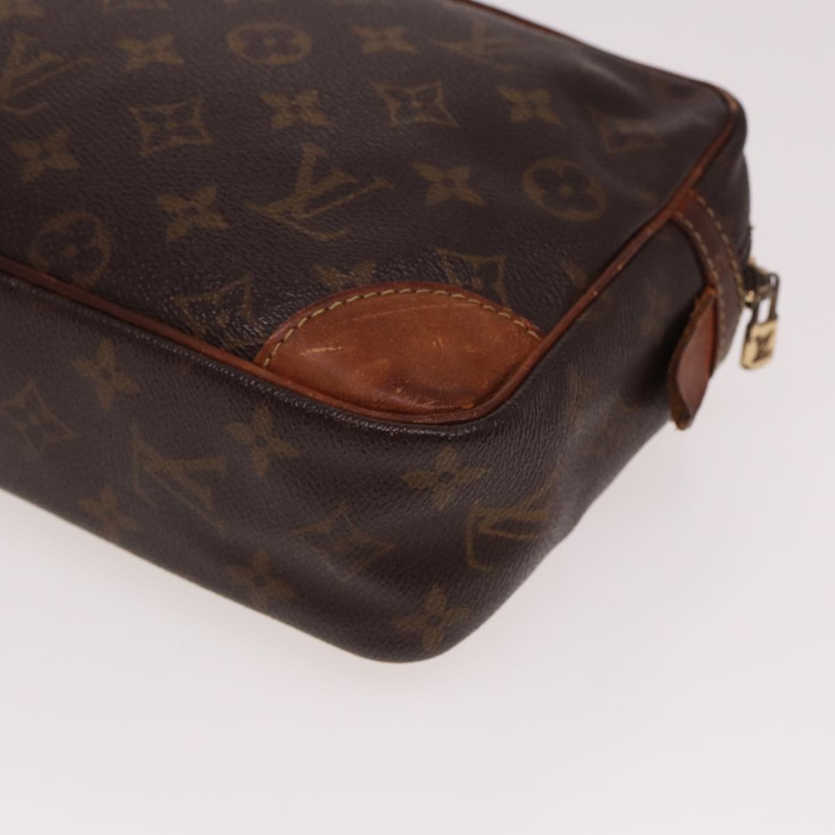 LOUIS VUITTON Monogram Compiegne 28 Clutch Bag M51845 LV Auth 78672