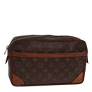 LOUIS VUITTON Monogram Compiegne 28 Clutch Bag M51845 LV Auth 78672-1
