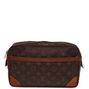 LOUIS VUITTON Monogram Compiegne 28 Clutch Bag M51845 LV Auth 78672-13