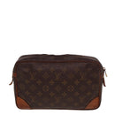 LOUIS VUITTON Monogram Compiegne 28 Clutch Bag M51845 LV Auth 78672-2