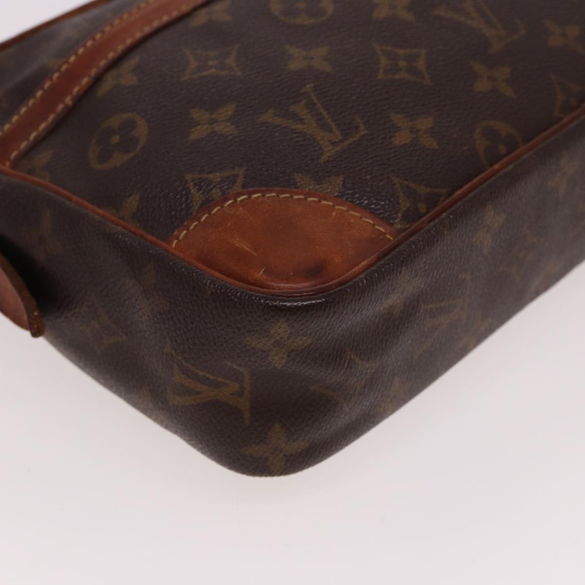 LOUIS VUITTON Monogram Compiegne 28 Clutch Bag M51845 LV Auth 78672