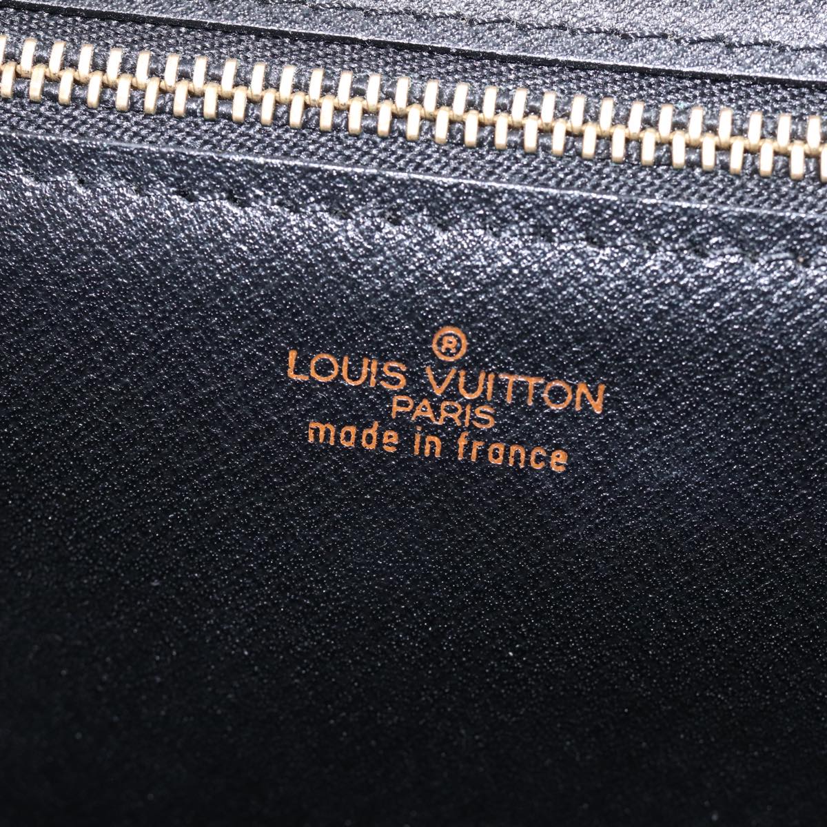 LOUIS VUITTON Epi Montaigne 27 Clutch Bag Black M52652 LV Auth 78676