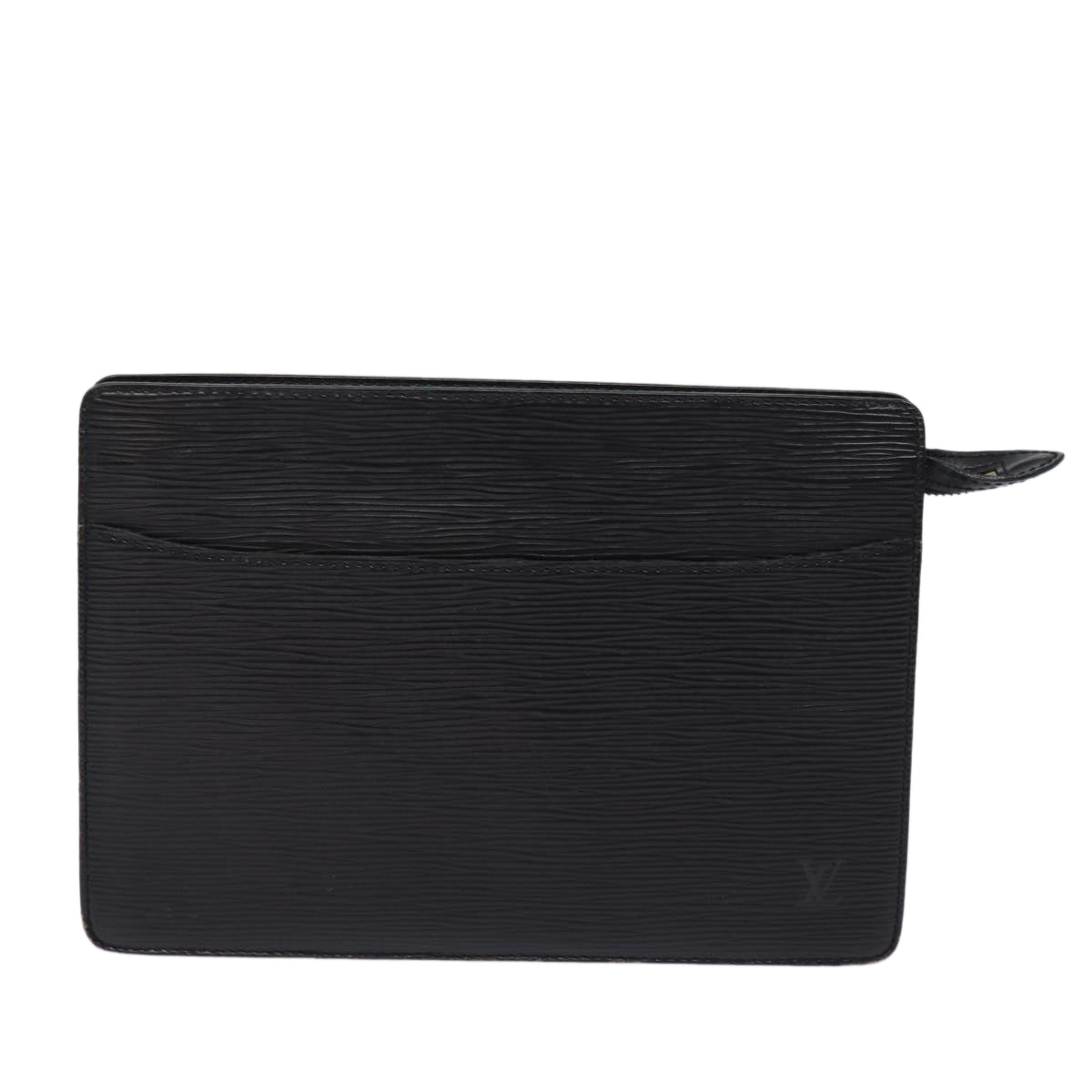 LOUIS VUITTON Epi Pochette Homme Clutch Bag Black Noir M52522 LV Auth 78680