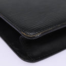 LOUIS VUITTON Epi Pochette Homme Clutch Bag Black Noir M52522 LV Auth 78680-7