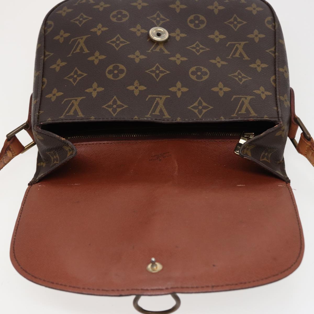 LOUIS VUITTON Monogram Saint Cloud GM Shoulder Bag M51242 LV Auth 78688