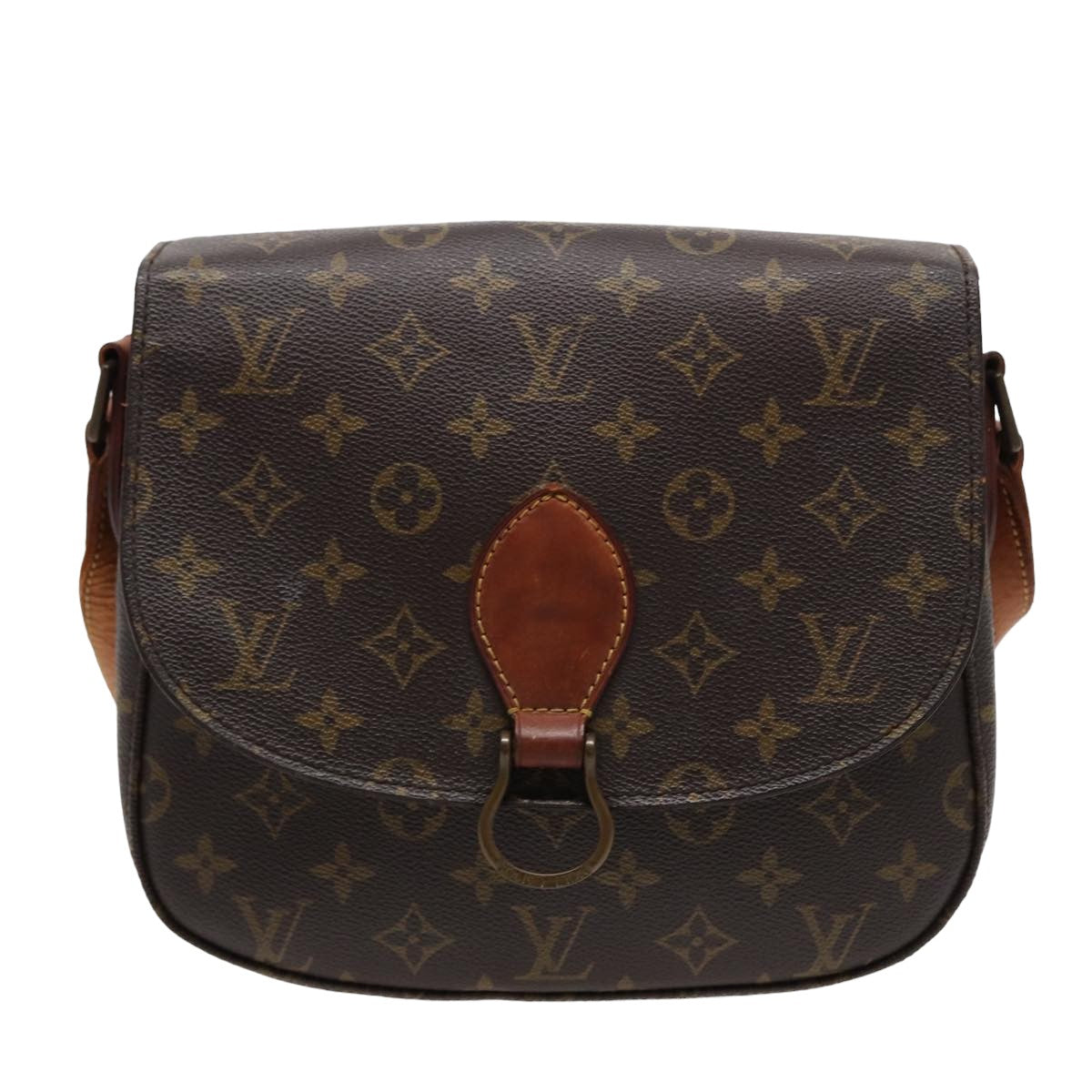 LOUIS VUITTON Monogram Saint Cloud GM Shoulder Bag M51242 LV Auth 78688