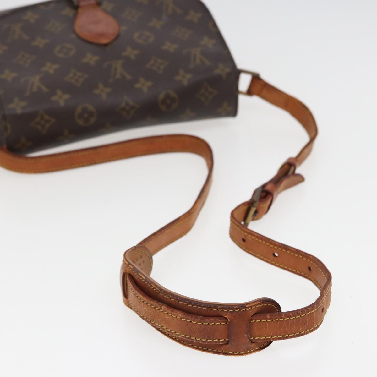 LOUIS VUITTON Monogram Saint Cloud GM Shoulder Bag M51242 LV Auth 78688