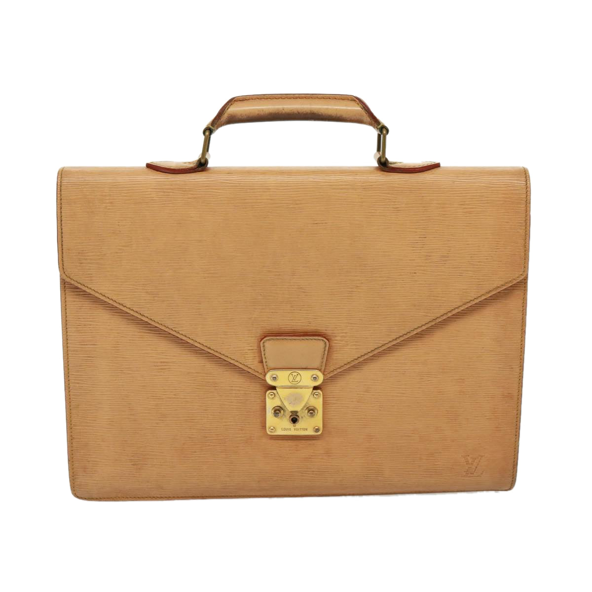 LOUIS VUITTON Epi Serviette Conseiller Briefcase Beige M54429 LV Auth 78690