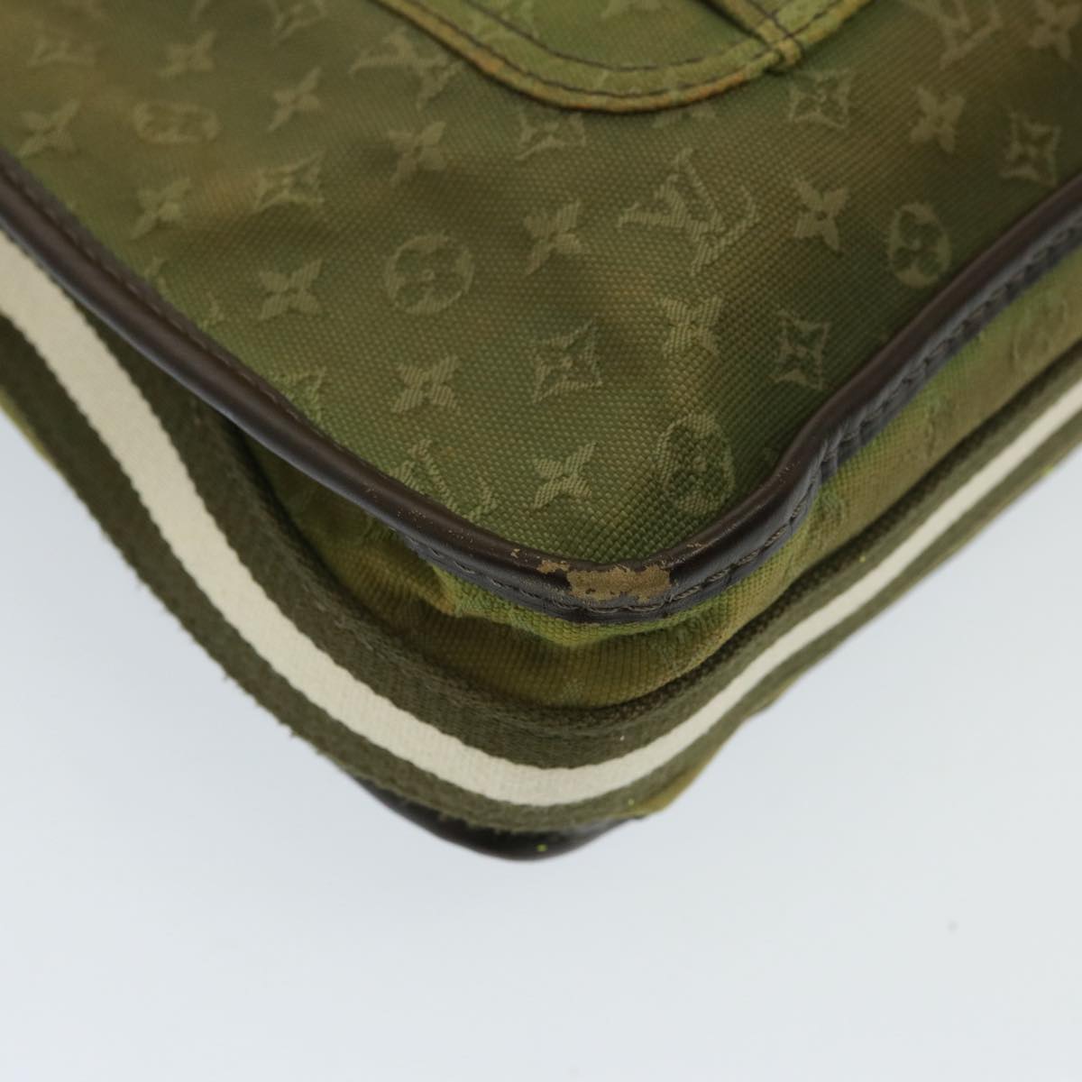 LOUIS VUITTON Monogram Mini Bussus Marie Kate Bag TST Khaki M92324 LV Auth 78718