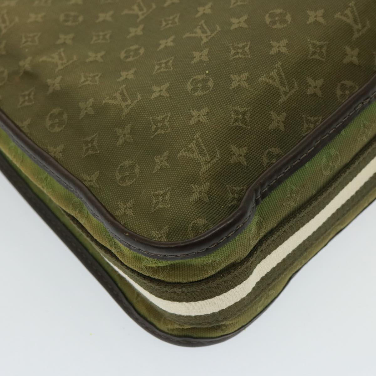 LOUIS VUITTON Monogram Mini Bussus Marie Kate Bag TST Khaki M92324 LV Auth 78718