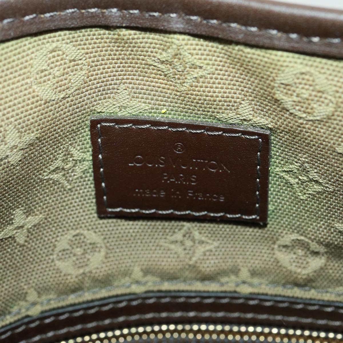 LOUIS VUITTON Monogram Mini Bussus Marie Kate Bag TST Khaki M92324 LV Auth 78718