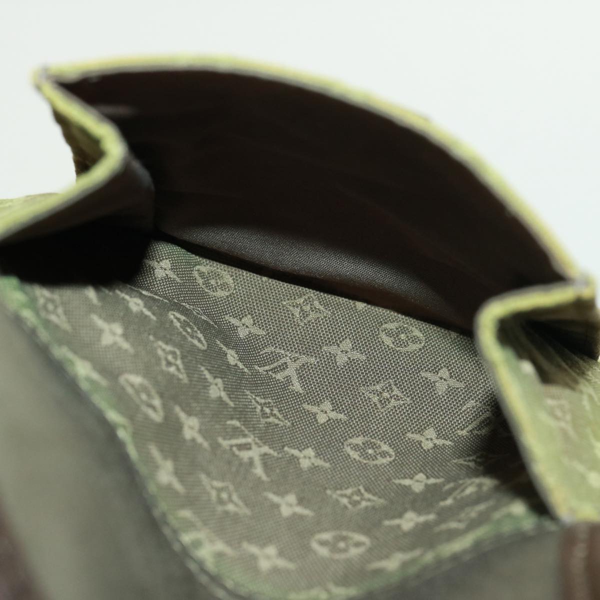 LOUIS VUITTON Monogram Mini Bussus Marie Kate Bag TST Khaki M92324 LV Auth 78718