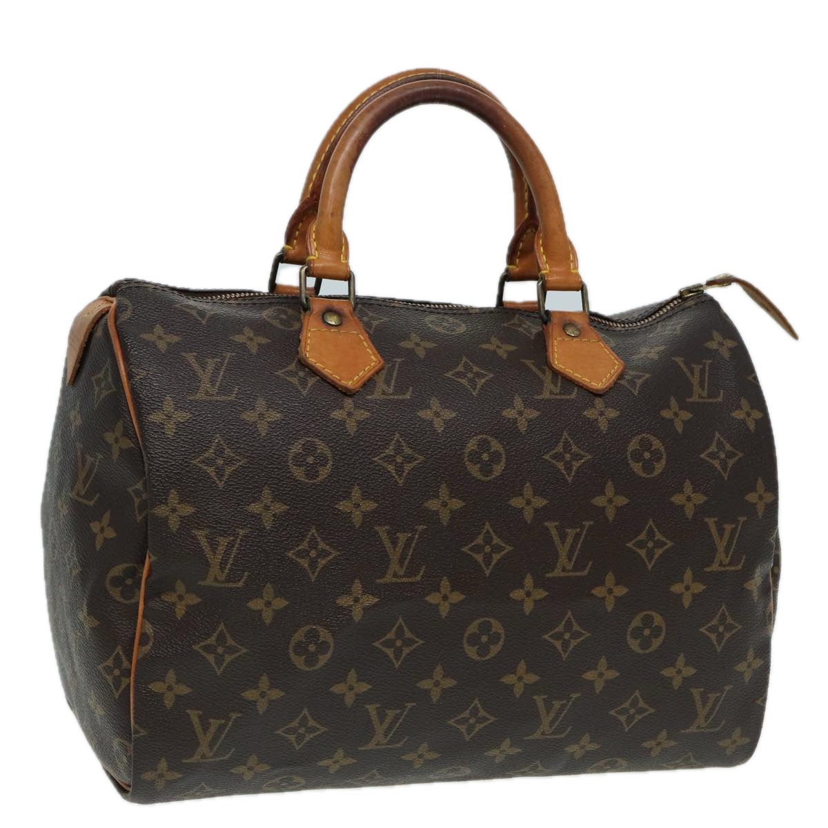 LOUIS VUITTON Monogram Speedy 30 Hand Bag M41526 LV Auth 78728