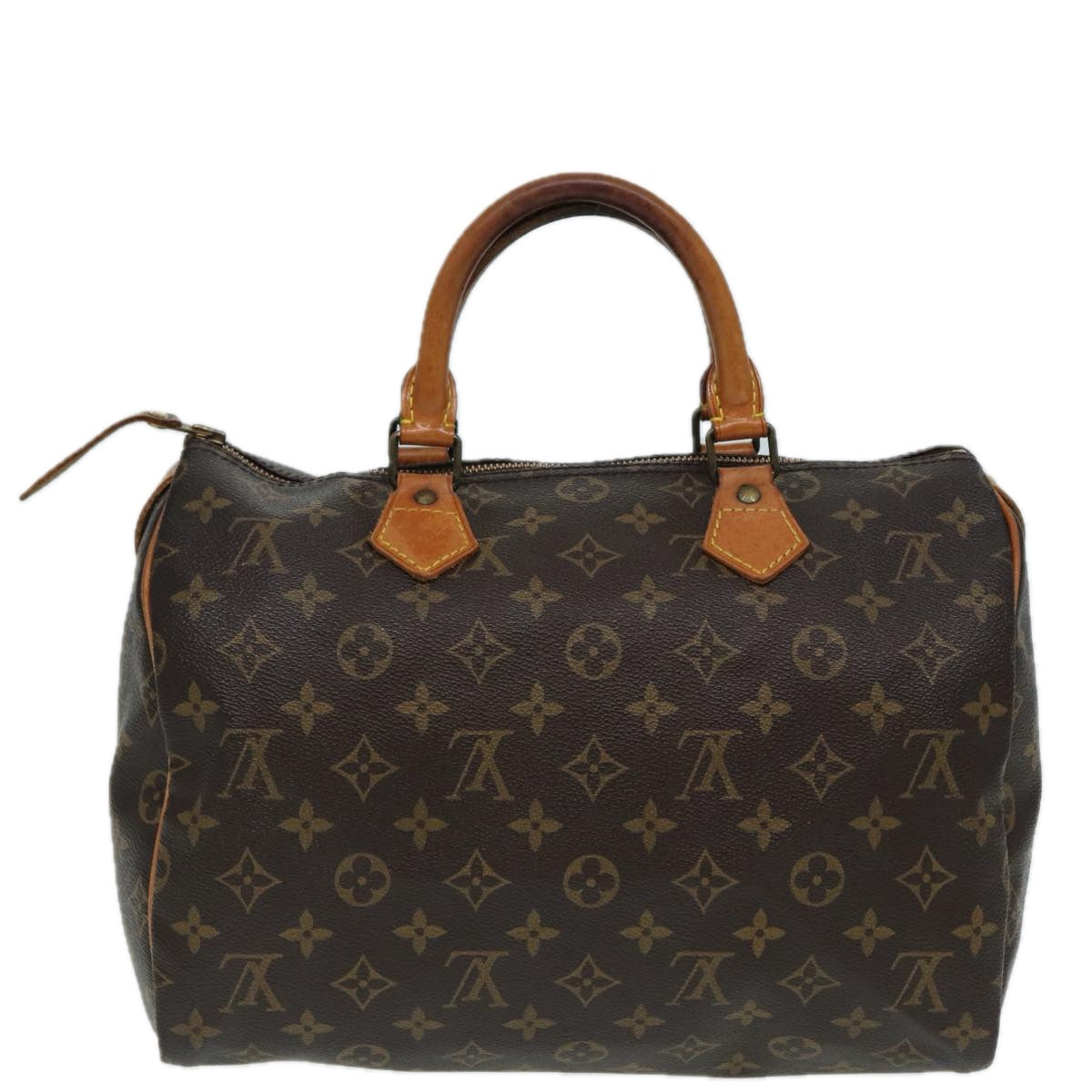 LOUIS VUITTON Monogram Speedy 30 Hand Bag M41526 LV Auth 78728