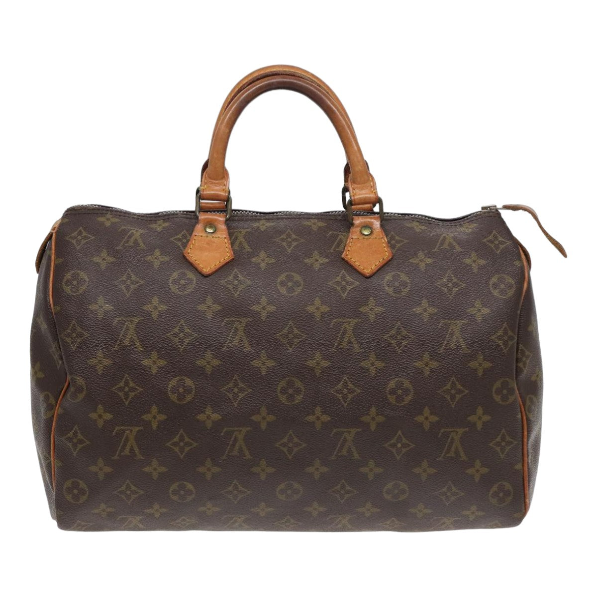 LOUIS VUITTON Monogram Speedy 35 Hand Bag M41524 LV Auth 78734