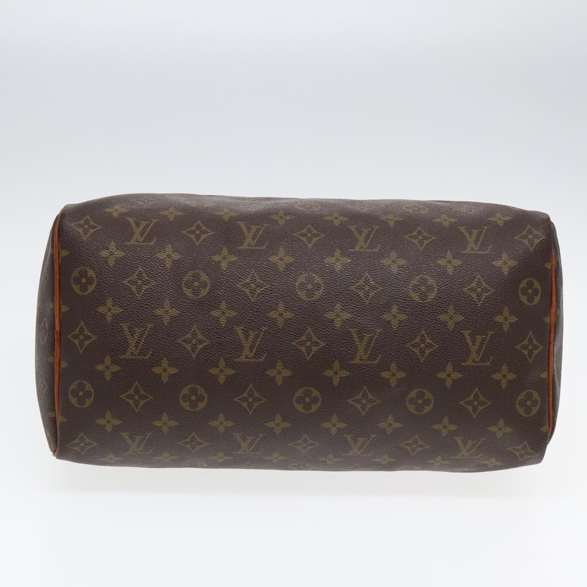 LOUIS VUITTON Monogram Speedy 35 Hand Bag M41524 LV Auth 78734