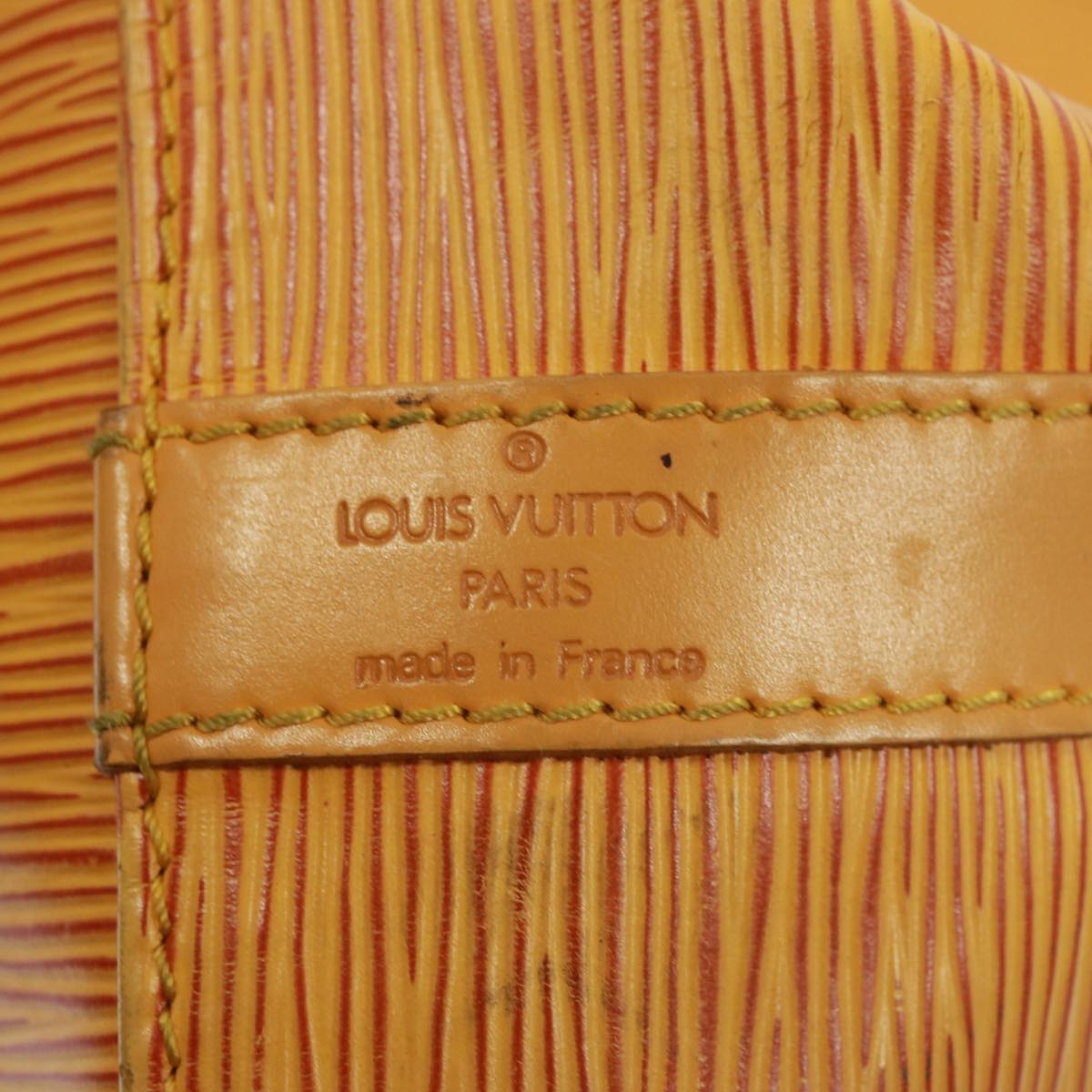 LOUIS VUITTON Epi Petit Noe Shoulder Bag Tassili Yellow M44109 LV Auth 78743