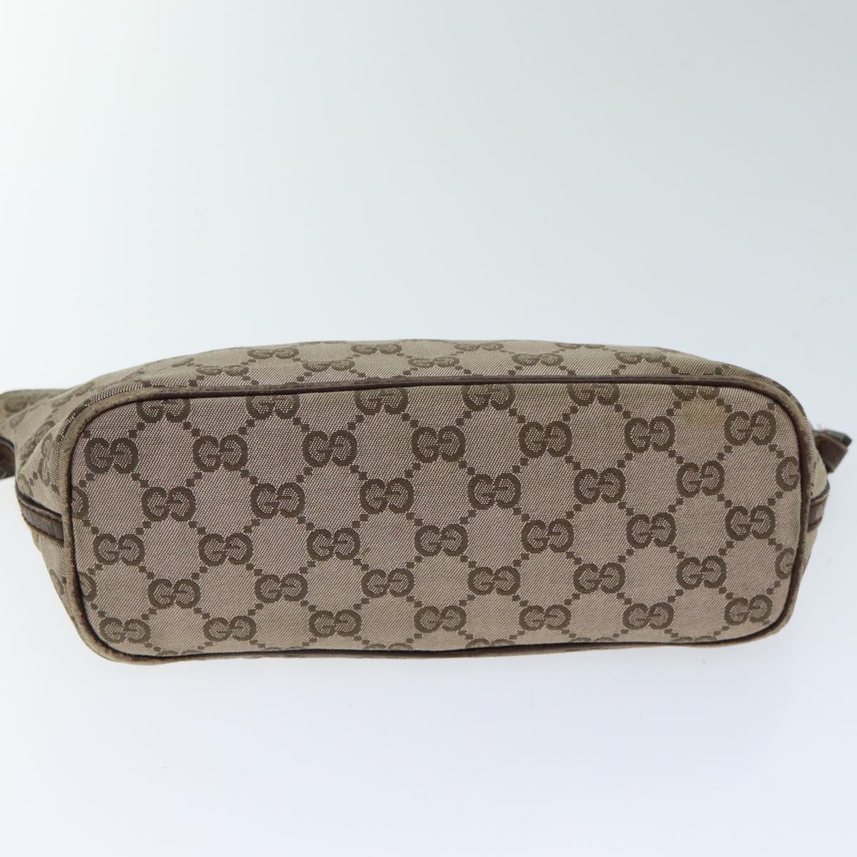 GUCCI GG Canvas Pouch Beige 039 1103 Auth 78760