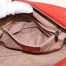 Salvatore Ferragamo Gancini Hand Bag Leather 2way Red Auth 78767-23