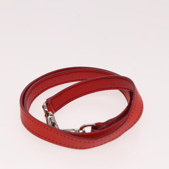 Salvatore Ferragamo Gancini Hand Bag Leather 2way Red Auth 78767