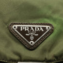PRADA Shoulder Bag Nylon Khaki Auth 78808-20