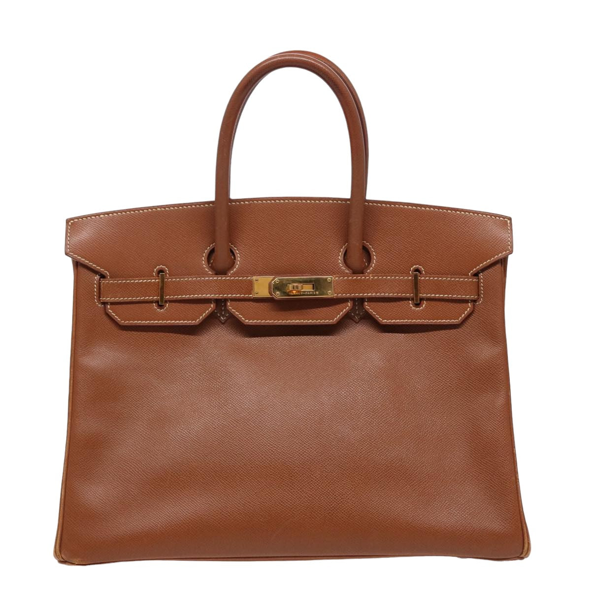 HERMES Birkin 35 Hand Bag Togo leather Brown Auth 78820A - 0