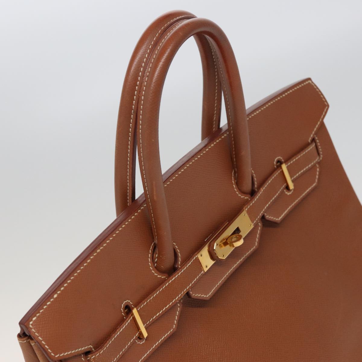 HERMES Birkin 35 Hand Bag Togo leather Brown Auth 78820A