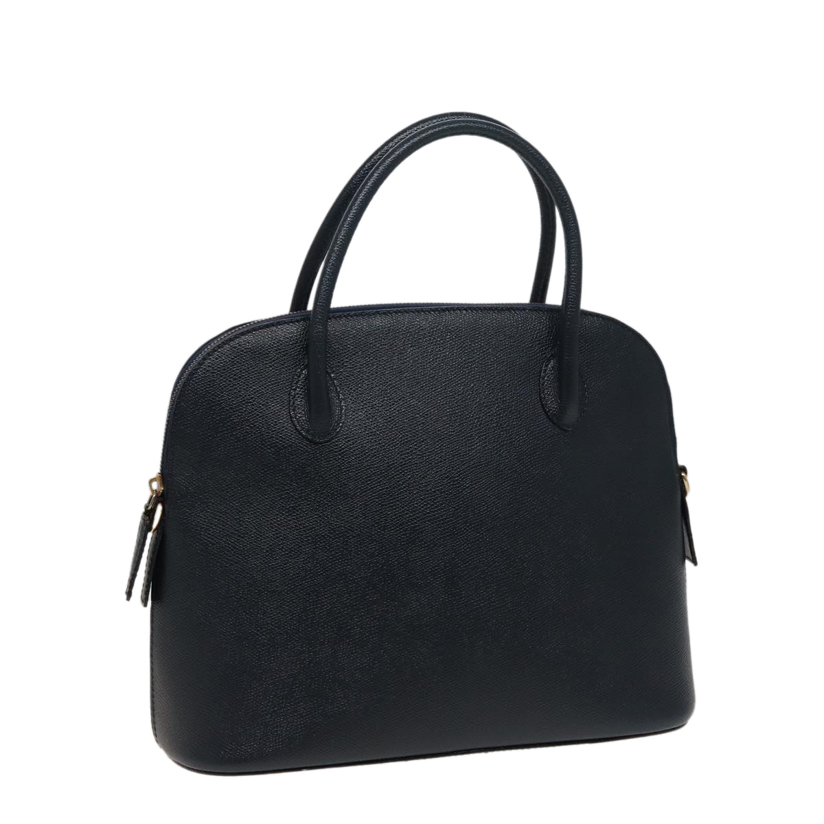 CELINE Hand Bag Leather Navy Auth 78830