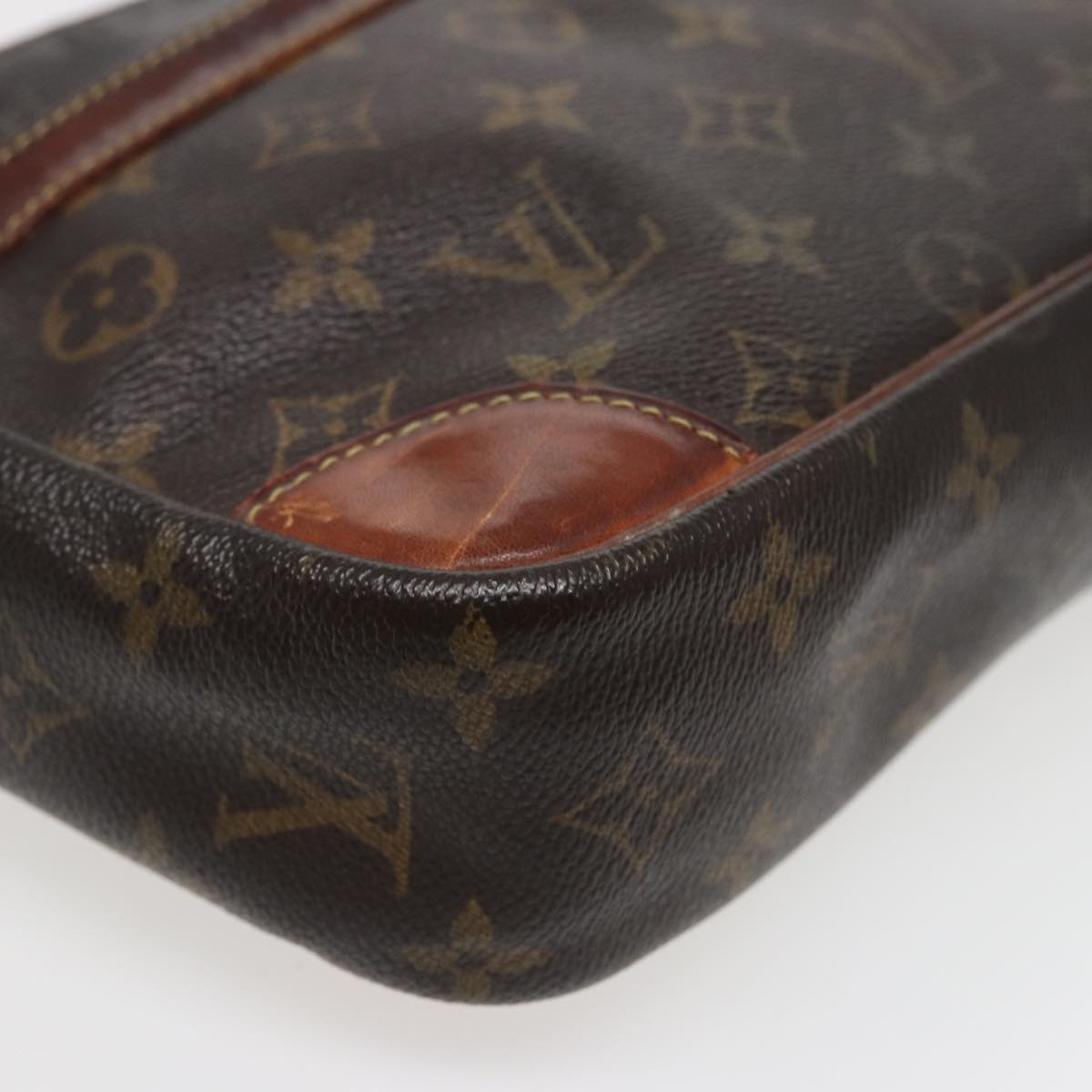 LOUIS VUITTON Monogram Compiegne 28 Clutch Bag M51845 LV Auth 78837