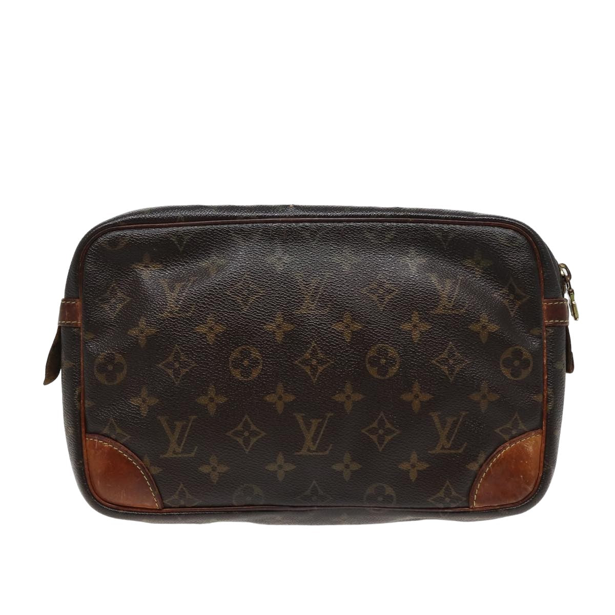 LOUIS VUITTON Monogram Compiegne 28 Clutch Bag M51845 LV Auth 78837 - 0